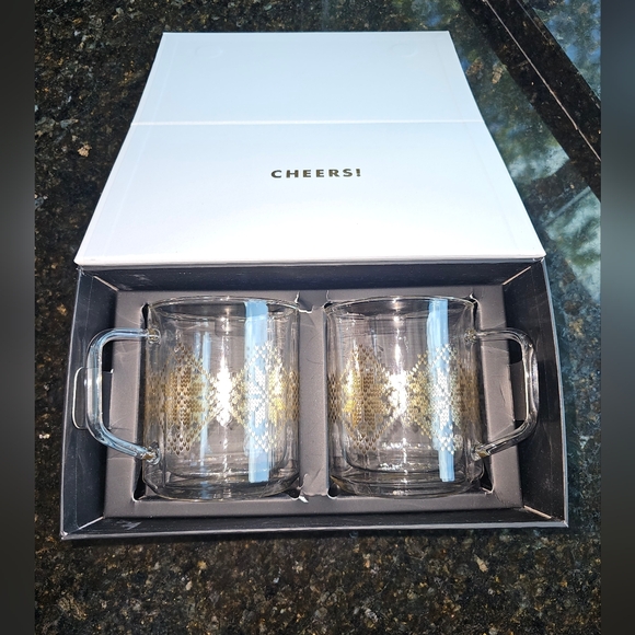 Corkcicle Fairisle Glass Mug, Set of 2 - Picture 4 of 7